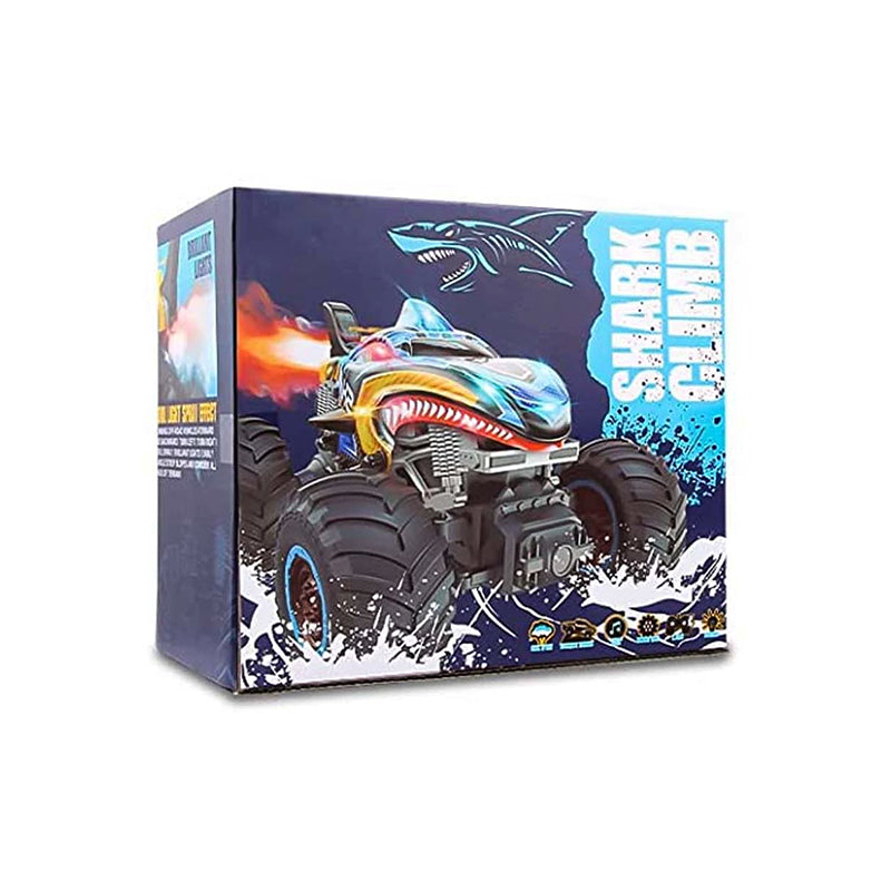 RC Shark Monster Truck Toy - Water Spray Exhaust With LED Lights